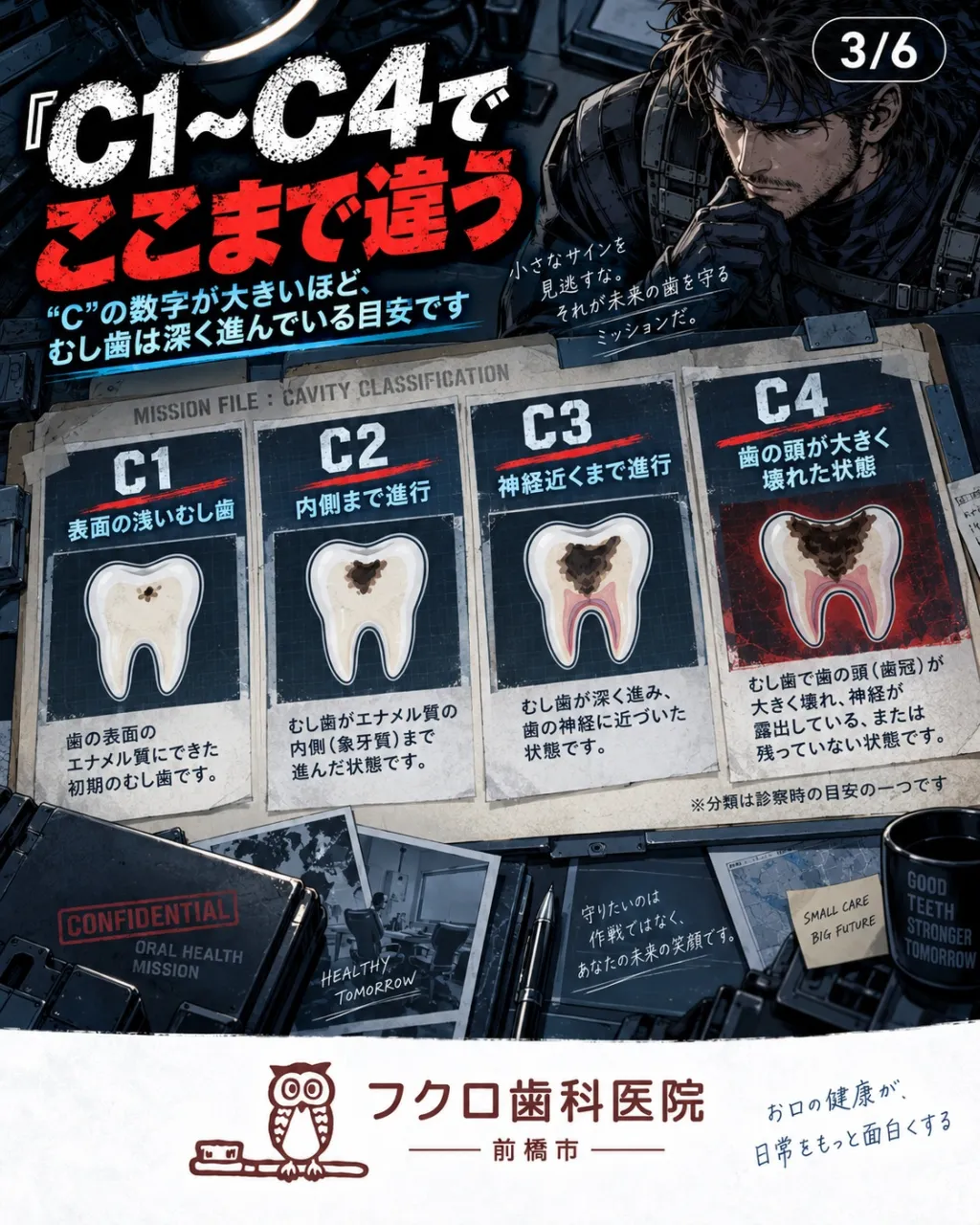 歯医者で先生がふと、