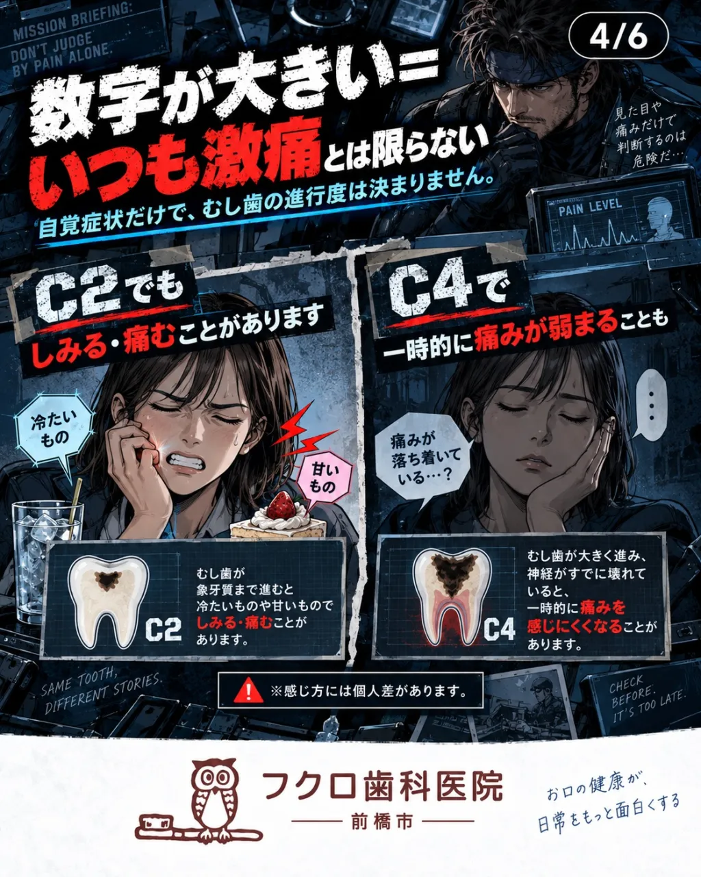 歯医者で先生がふと、