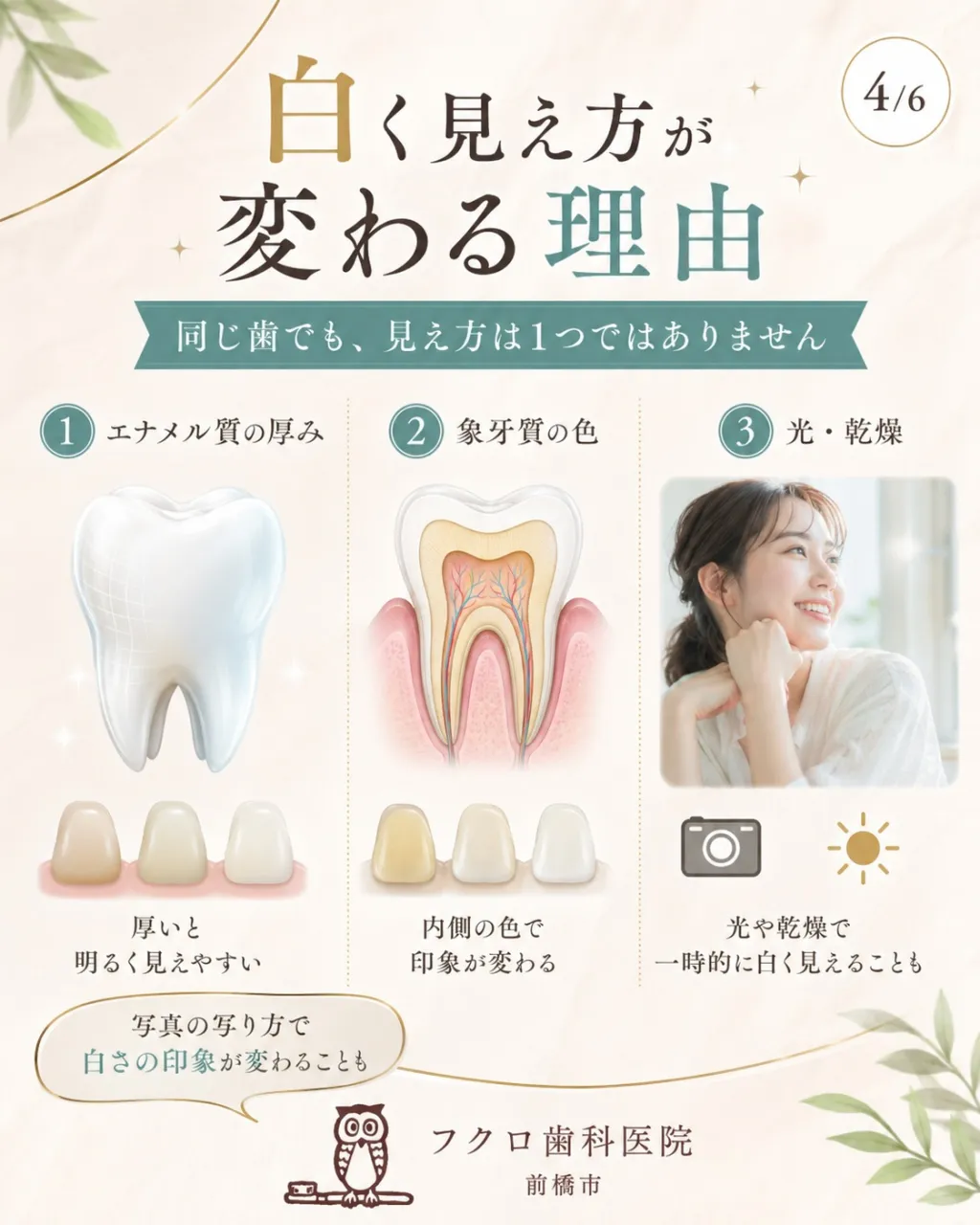 「健康な歯＝真っ白」だと思っていませんか？